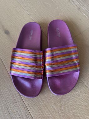 Kenneth Cole Reaction Women's Pool Pipes Mules - Slides -Sandals - Size 8